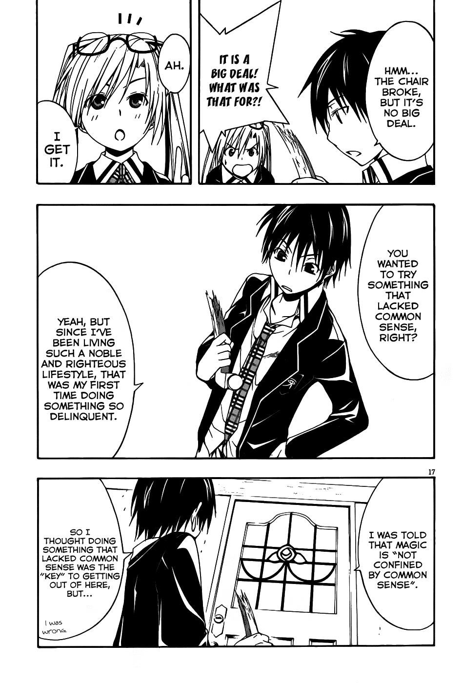 Trinity Seven: 7-Nin no Mahoutsukai Chapter 2 page 18 - Chapter 2: Night Lesson & Prison Lock