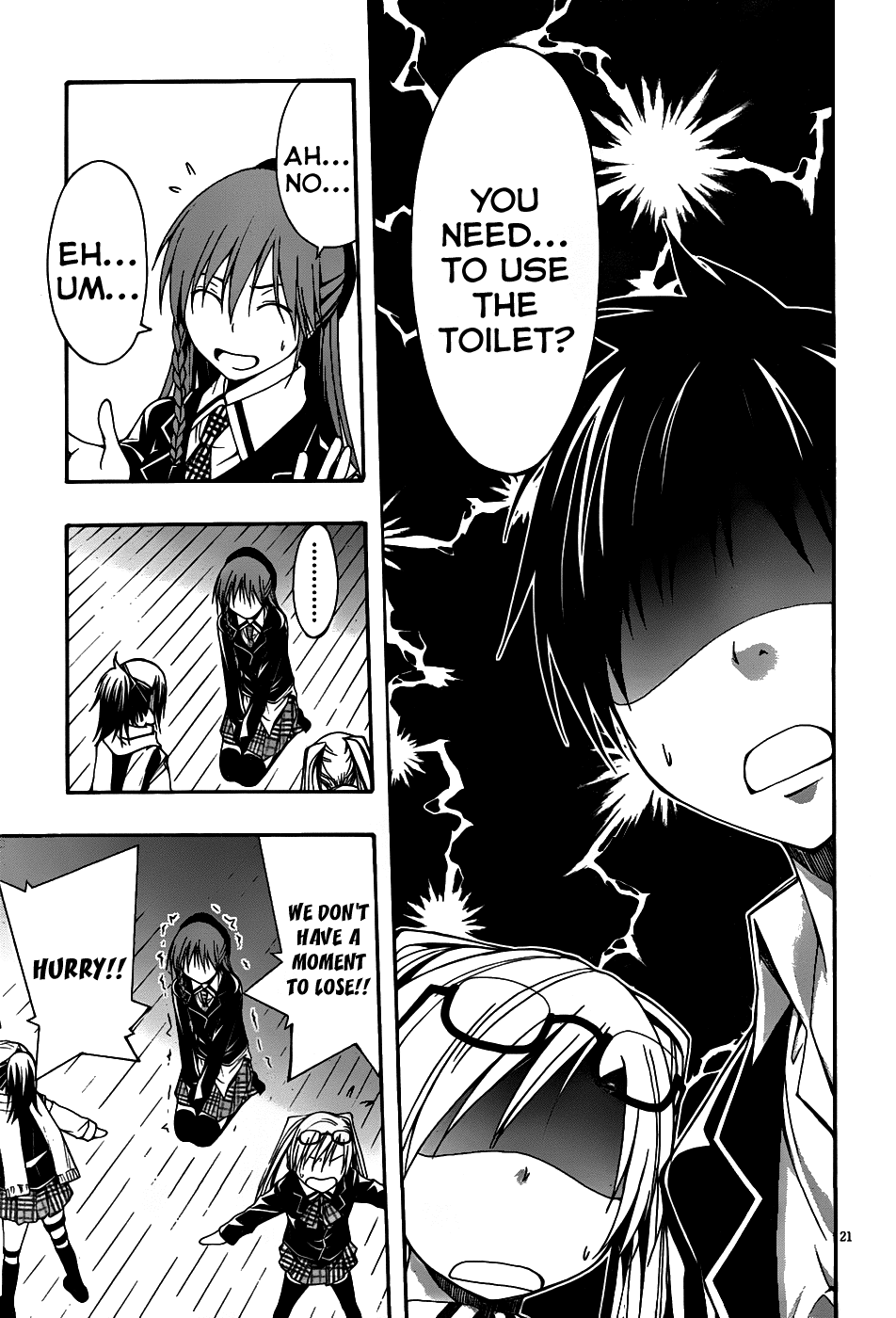 Trinity Seven: 7-Nin no Mahoutsukai Chapter 2 page 22 - Chapter 2: Night Lesson & Prison Lock