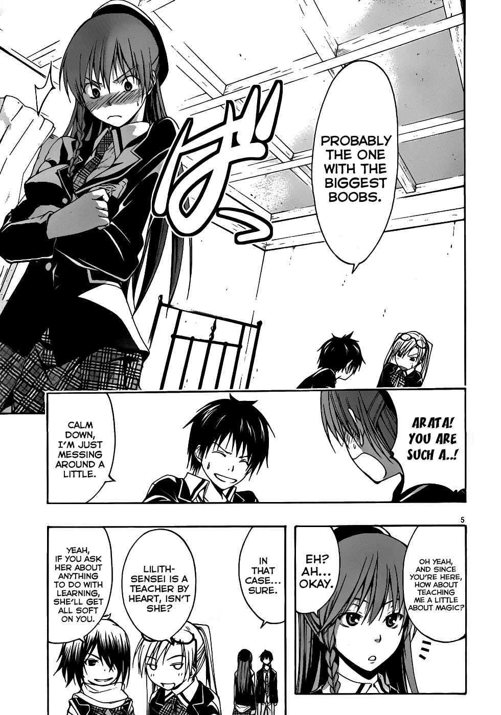 Trinity Seven: 7-Nin no Mahoutsukai Chapter 2 page 6 - Chapter 2: Night Lesson & Prison Lock