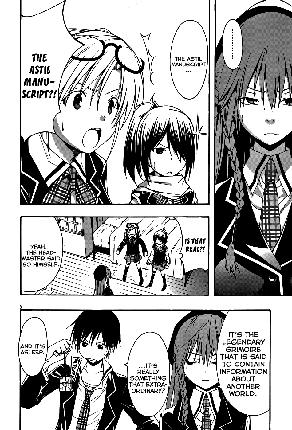Trinity Seven: 7-Nin no Mahoutsukai Chapter 2 page 9 - Chapter 2: Night Lesson & Prison Lock