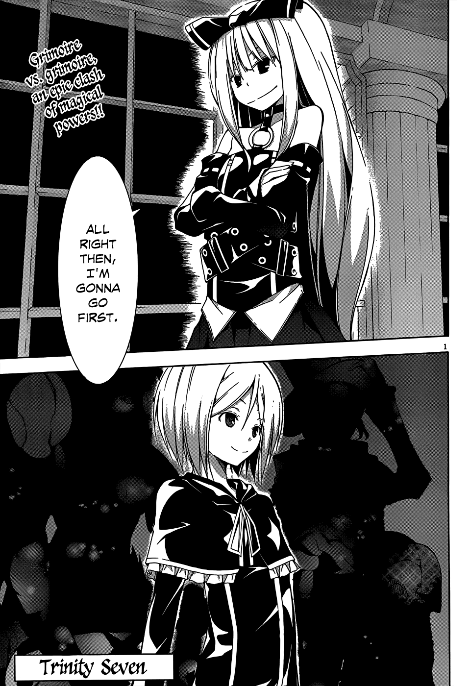 Trinity Seven: 7-Nin no Mahoutsukai Chapter 21 page 3 - Chapter 21: Bible Battle & Sweet Memory