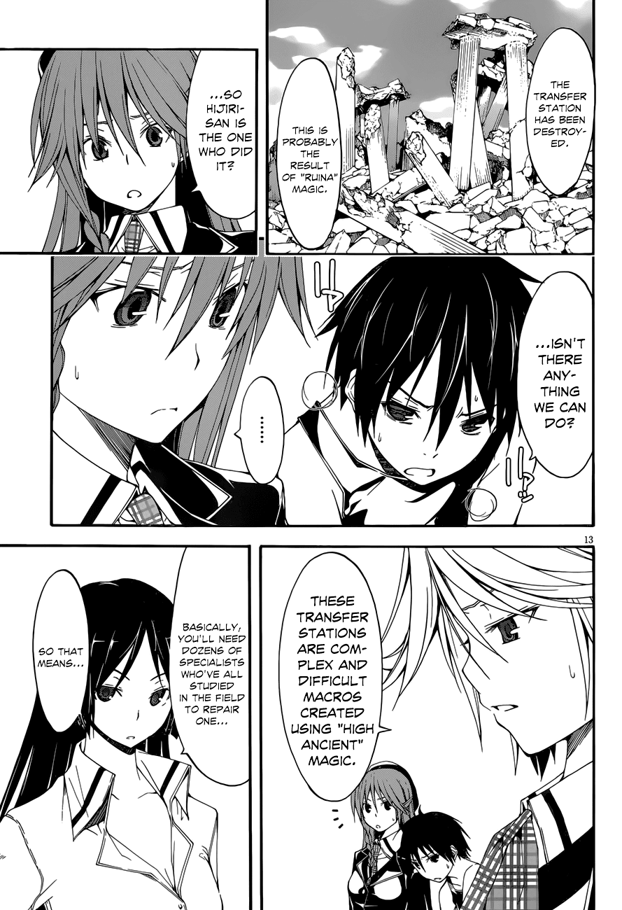 Trinity Seven: 7-Nin no Mahoutsukai Chapter 26 page 14 - Chapter 26: Sagas Arms & Sisters