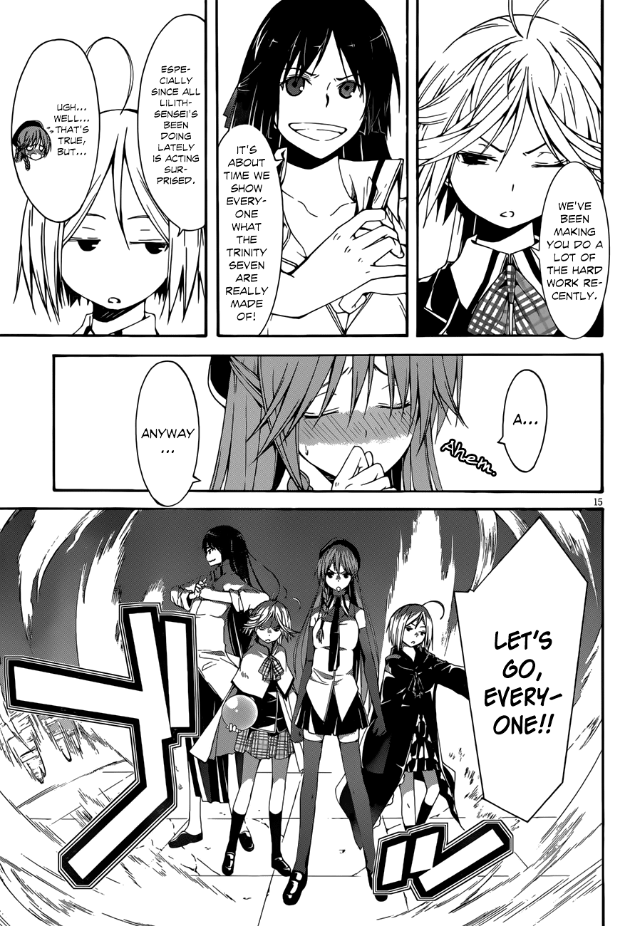 Trinity Seven: 7-Nin no Mahoutsukai Chapter 26 page 16 - Chapter 26: Sagas Arms & Sisters