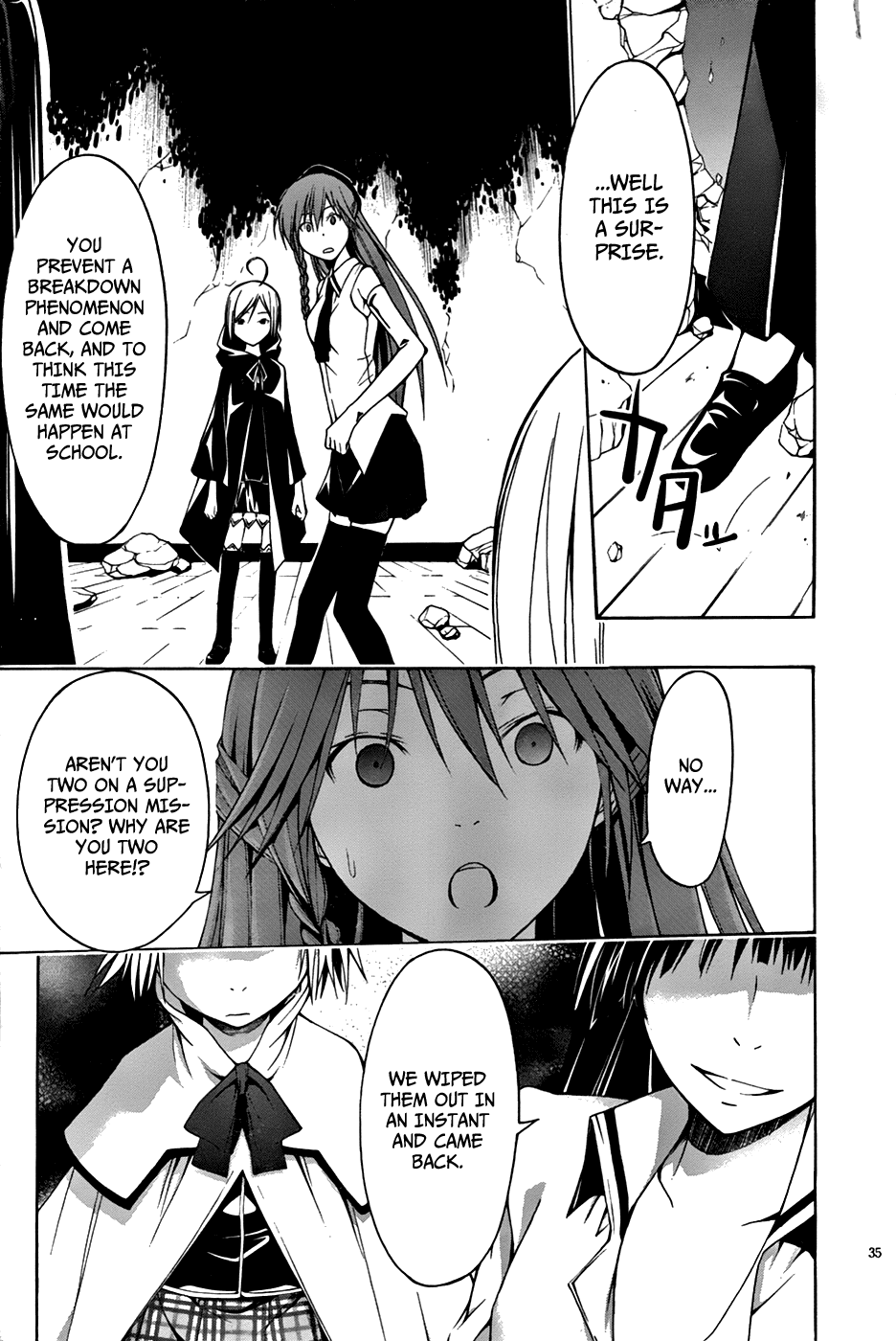 Trinity Seven: 7-Nin no Mahoutsukai Chapter 3 page 35 - Chapter 3: Grimoire Security & Abort