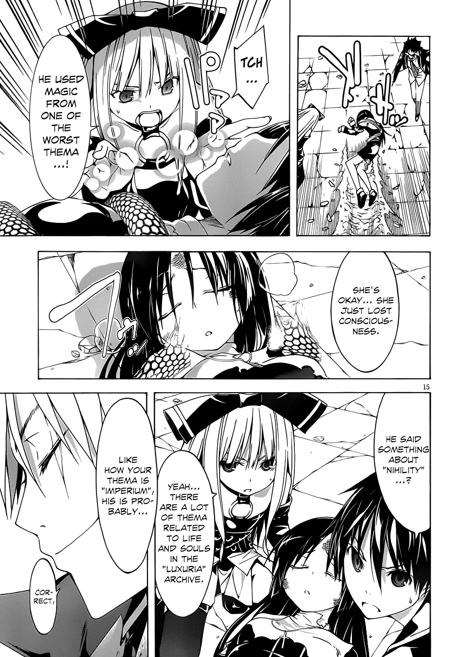 Trinity Seven: 7-Nin no Mahoutsukai Chapter 32 page 16 - Chapter 32: Parallel Shift & Vanitas