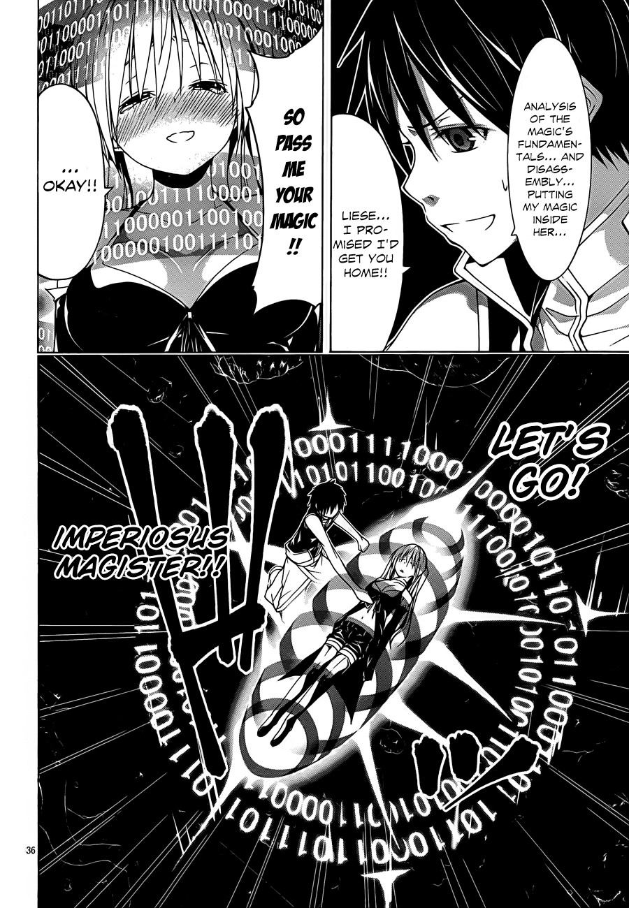 Trinity Seven: 7-Nin no Mahoutsukai Chapter 34 page 36 - Chapter 34: Impel Arm & Trinity Process