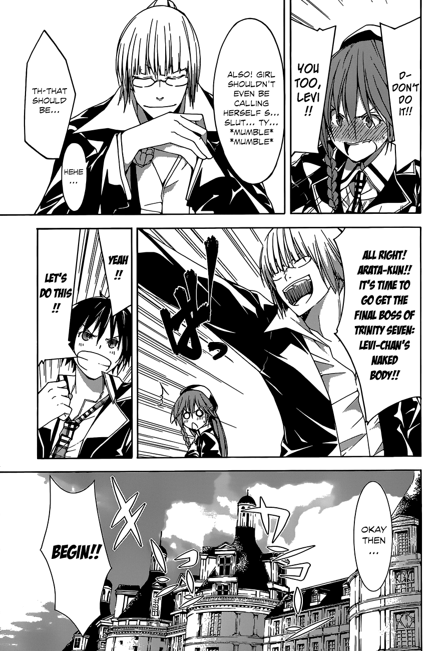 Trinity Seven: 7-Nin no Mahoutsukai Chapter 38 page 13 - Chapter 38: Manhunt & Eve of the Party