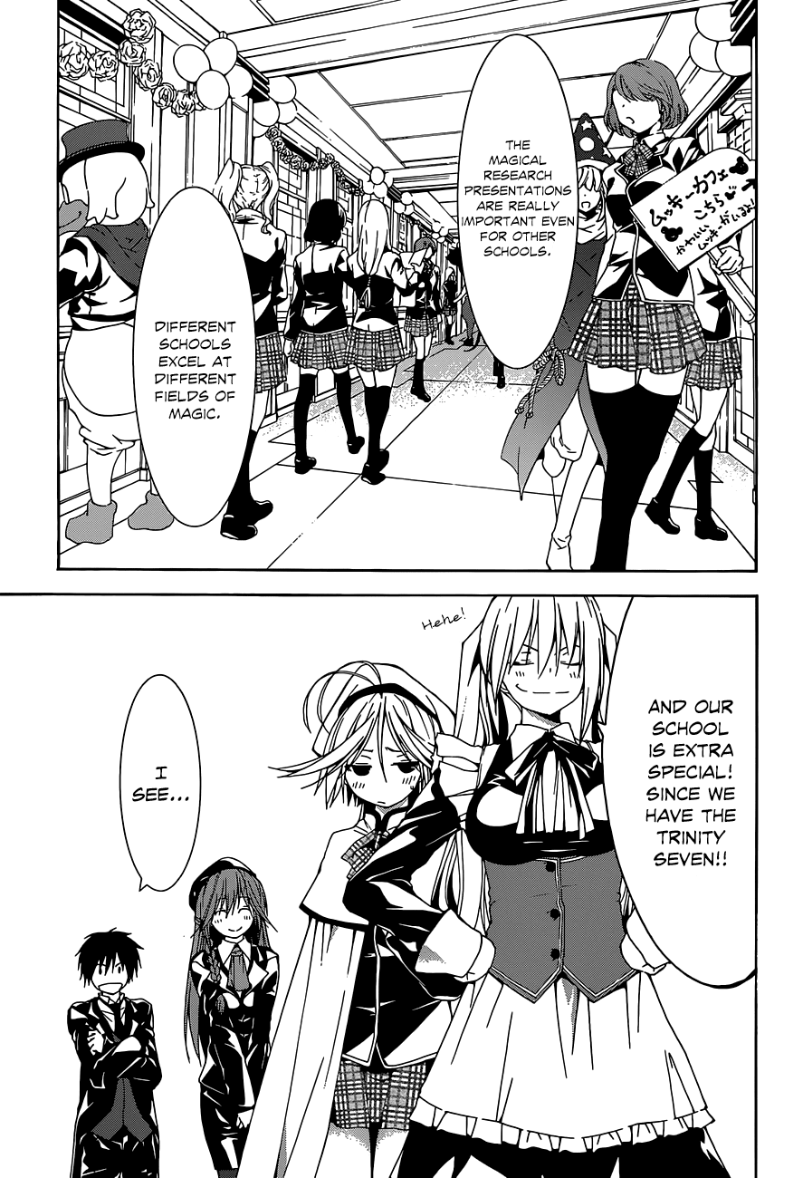 Trinity Seven: 7-Nin no Mahoutsukai Chapter 39 page 9 - Chapter 39: School Festival & Sticks