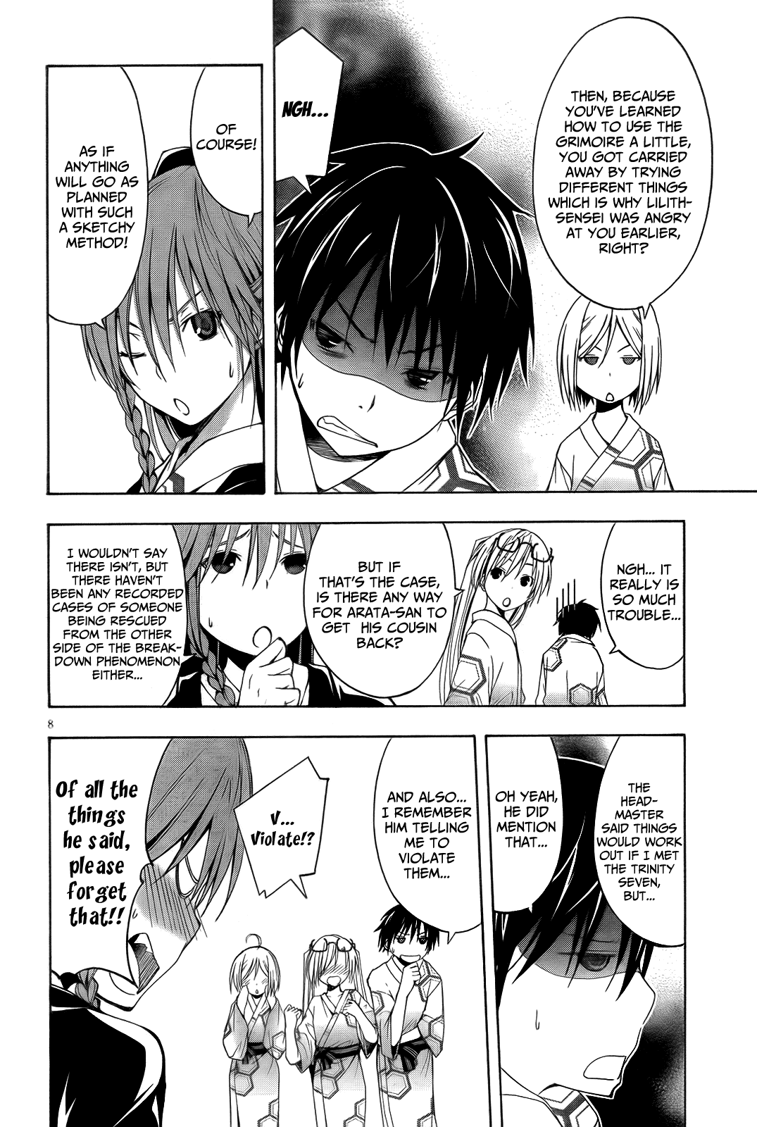 Trinity Seven: 7-Nin no Mahoutsukai Chapter 6 page 11 - Chapter 6: Hot Spring & Alchemist