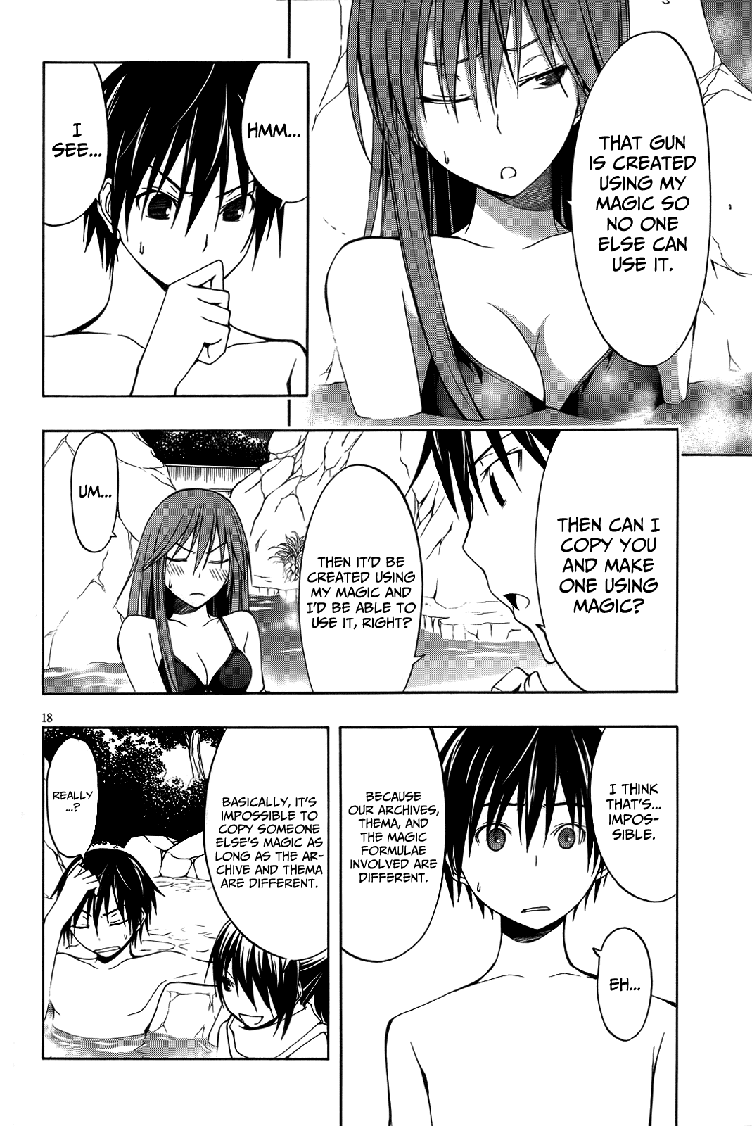 Trinity Seven: 7-Nin no Mahoutsukai Chapter 6 page 21 - Chapter 6: Hot Spring & Alchemist