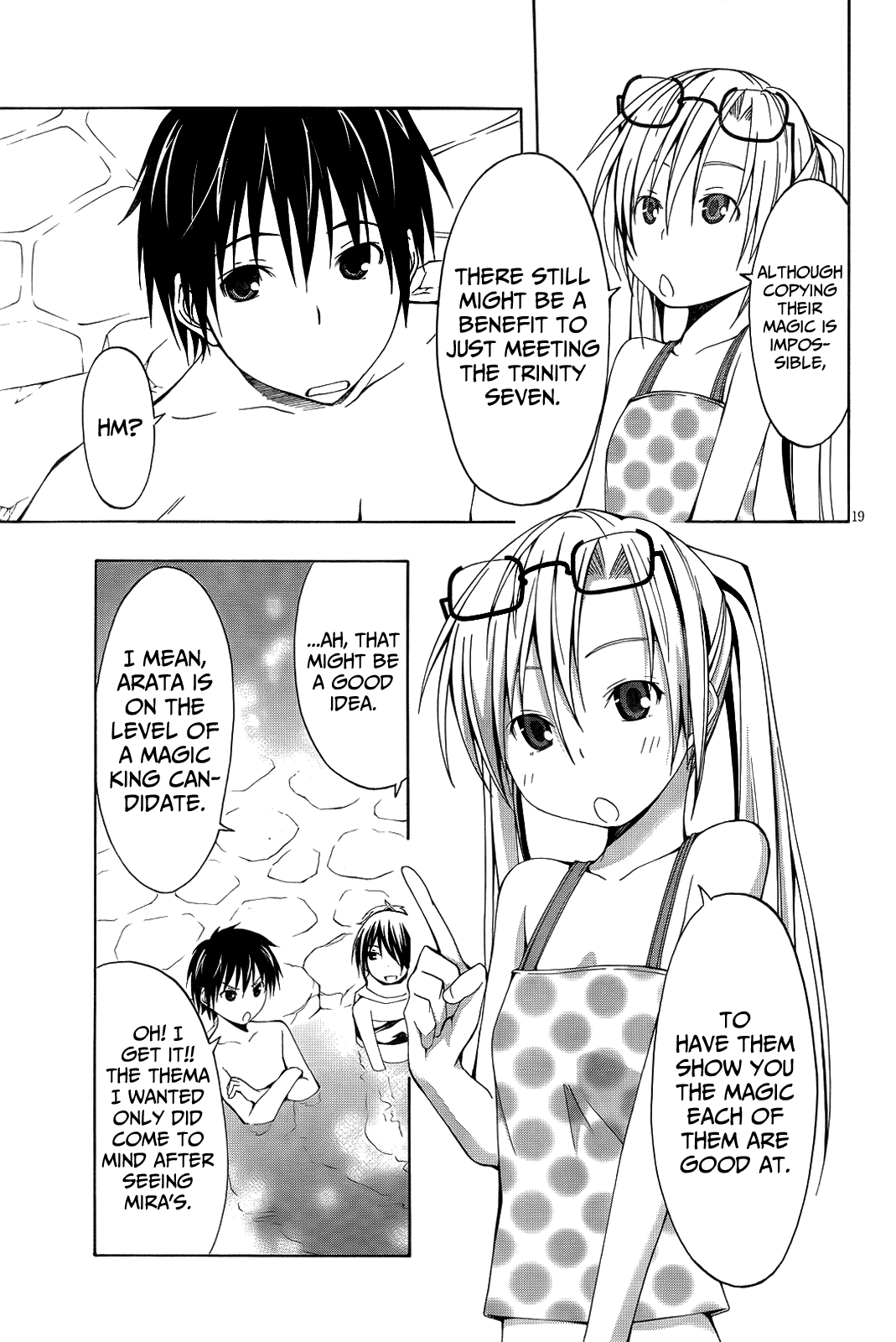 Trinity Seven: 7-Nin no Mahoutsukai Chapter 6 page 22 - Chapter 6: Hot Spring & Alchemist