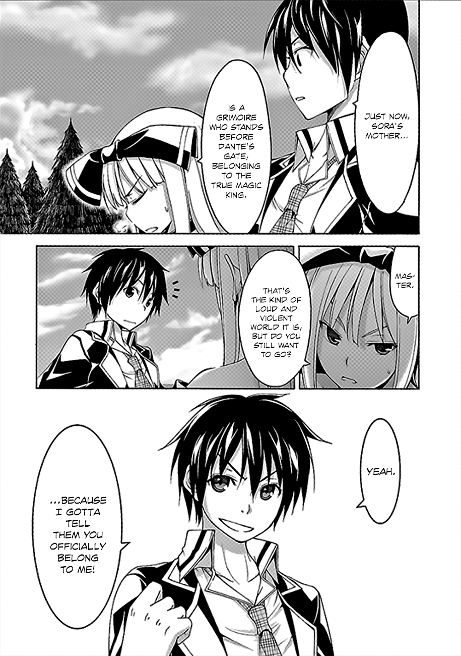 Trinity Seven: 7-Nin no Mahoutsukai Chapter 61 page 24 - Chapter 61: Grimoire Battle and Departure