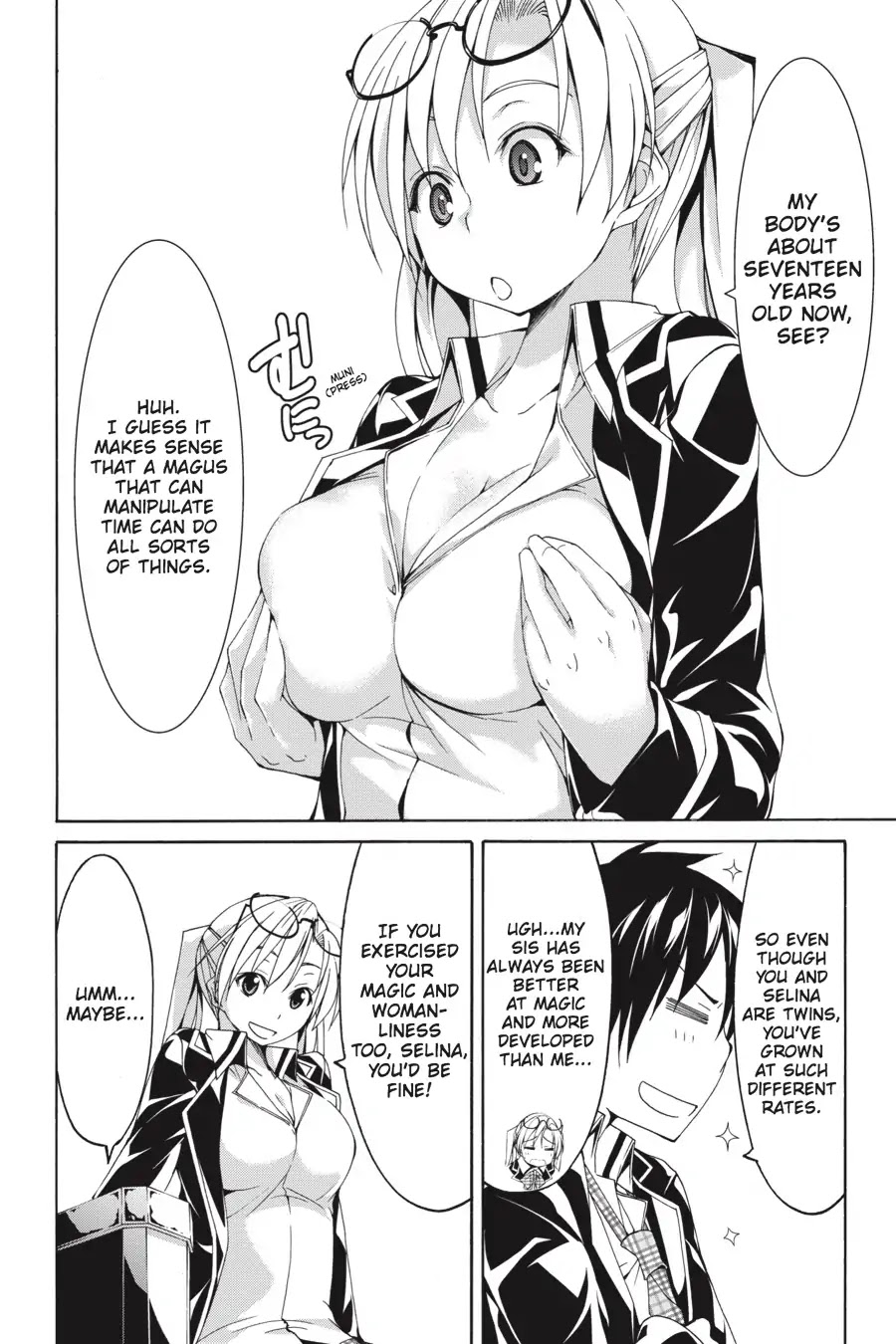Trinity Seven: 7-Nin no Mahoutsukai Chapter 66.10 page 16 - Vol 15.5 Theme 6: Night Crawling & Clock Sisters