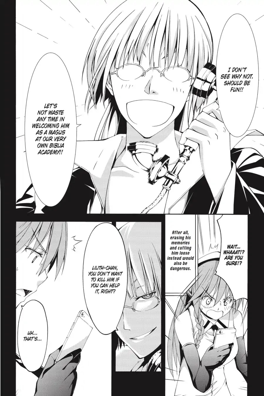 Trinity Seven: 7-Nin no Mahoutsukai Chapter 66.5 page 15 - Vol 15.5 Theme 1: New Face & School Life