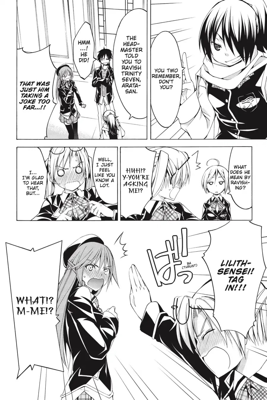 Trinity Seven: 7-Nin no Mahoutsukai Chapter 66.5 page 34 - Vol 15.5 Theme 1: New Face & School Life
