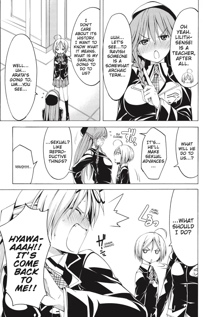 Trinity Seven: 7-Nin no Mahoutsukai Chapter 66.5 page 35 - Vol 15.5 Theme 1: New Face & School Life