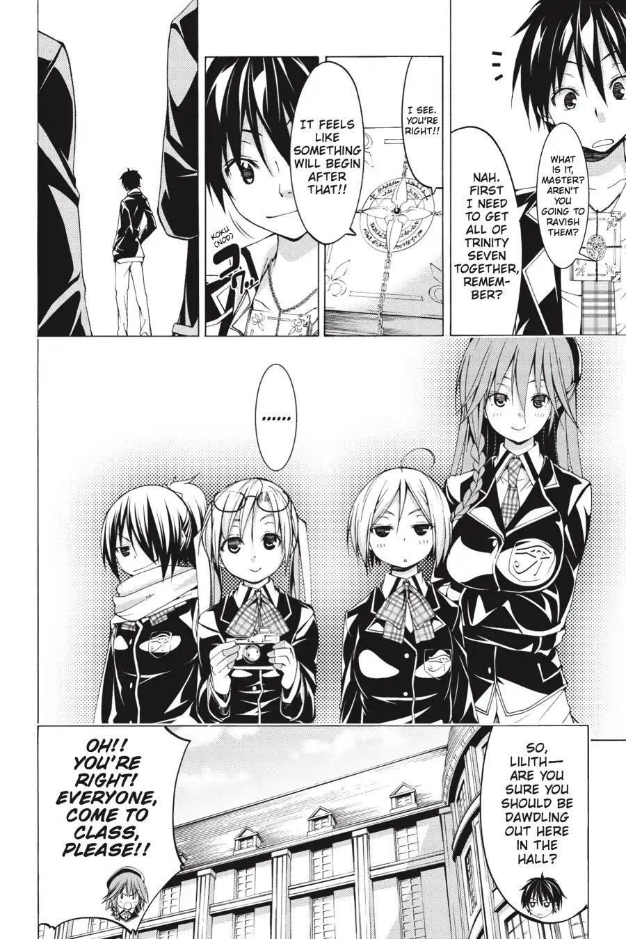 Trinity Seven: 7-Nin no Mahoutsukai Chapter 66.5 page 38 - Vol 15.5 Theme 1: New Face & School Life