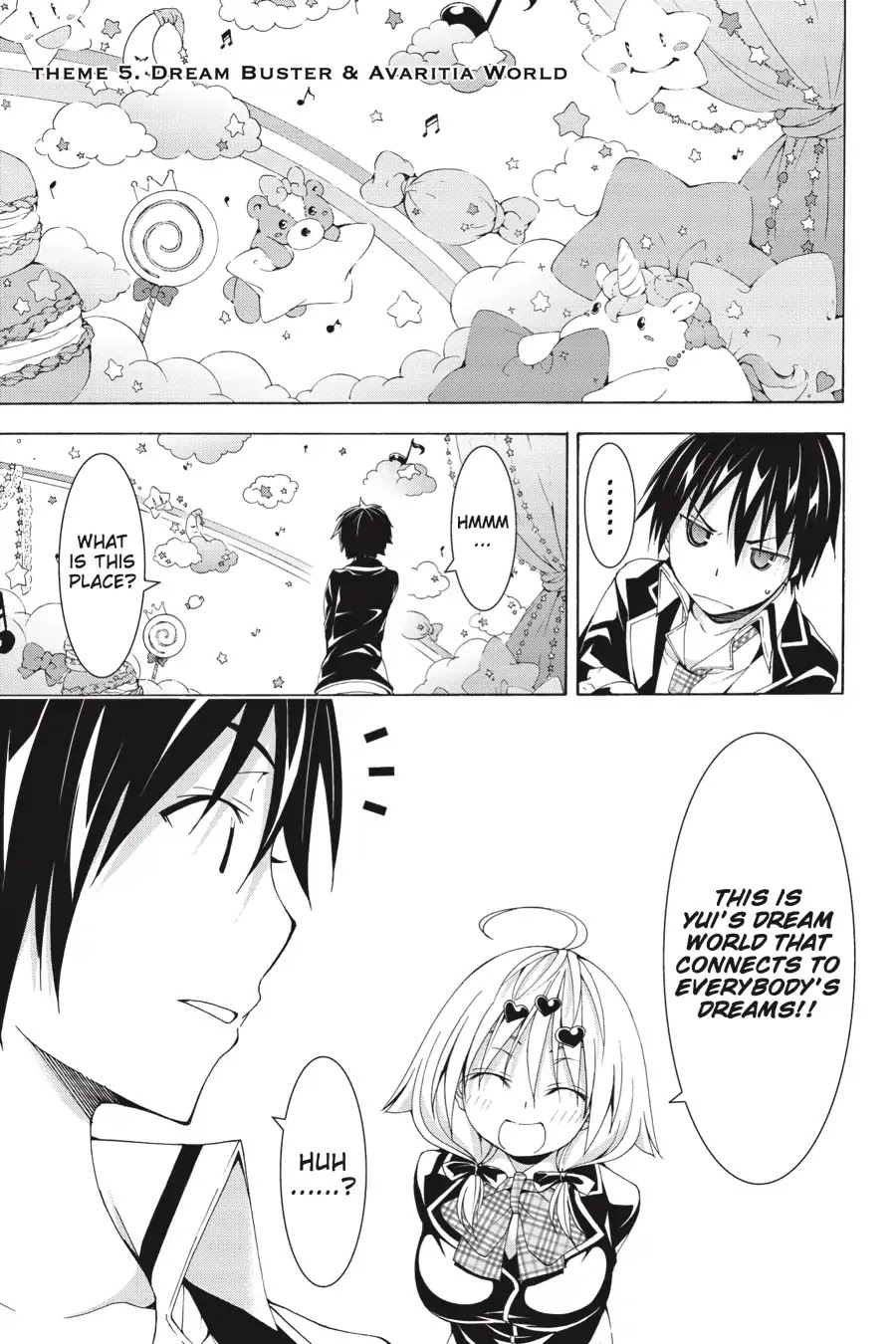 Trinity Seven: 7-Nin no Mahoutsukai Chapter 66.9 page 1 - Vol 15.5 Theme 5: Dream Buster & Avaritia World