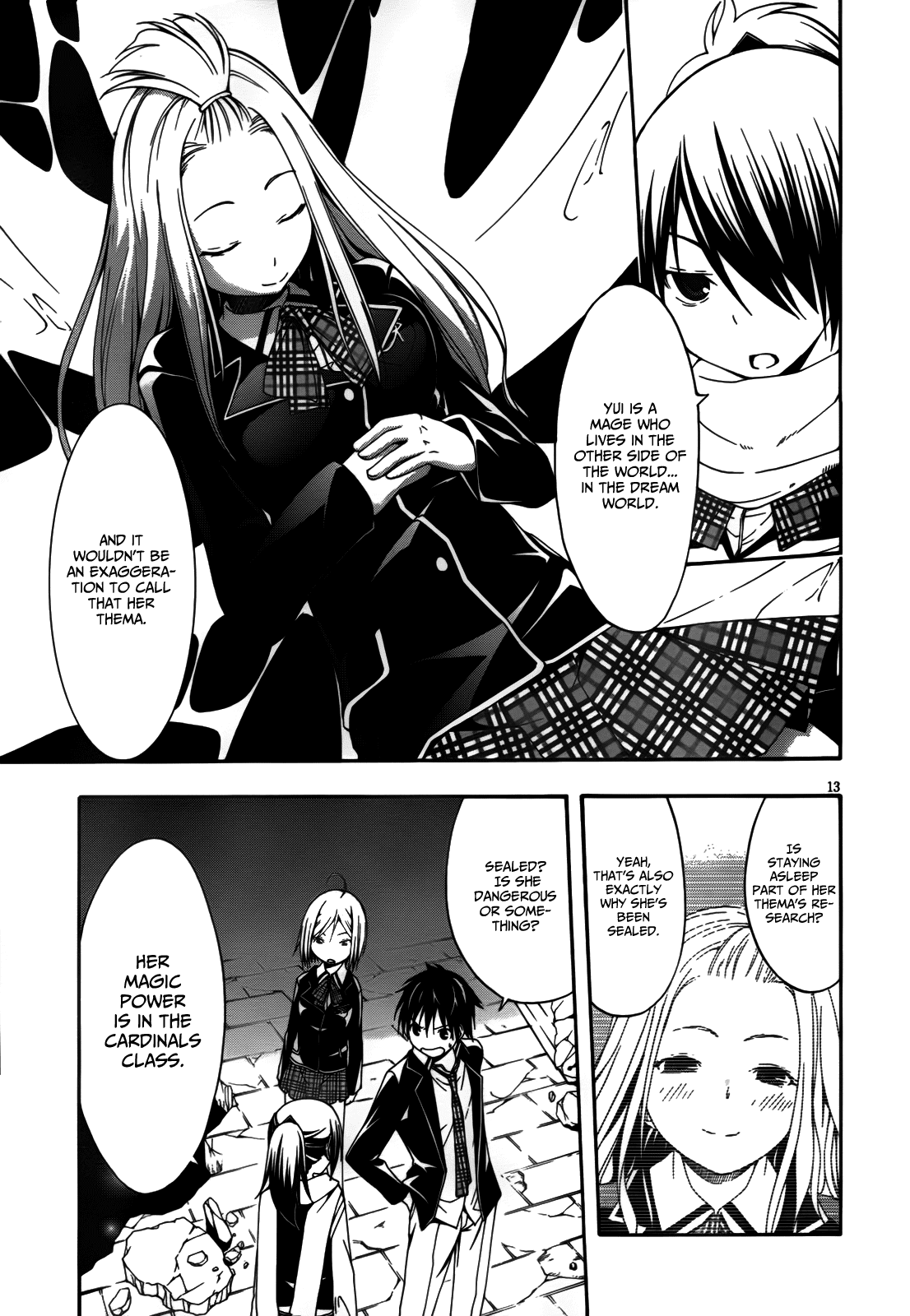 Trinity Seven: 7-Nin no Mahoutsukai Chapter 7 page 16 - Chapter 7: Labyrinth & Ninja
