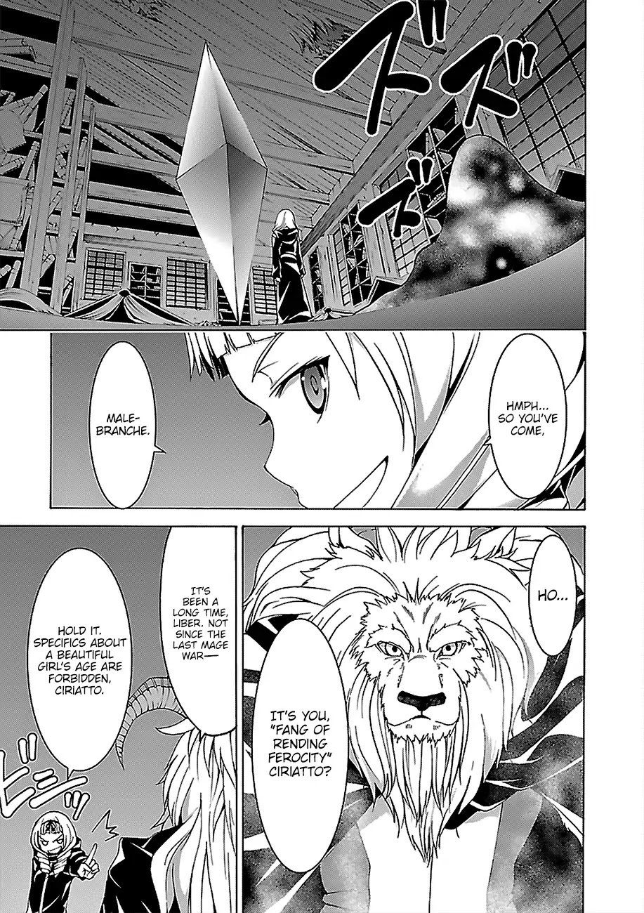Trinity Seven: 7-Nin no Mahoutsukai Chapter 71 page 25 - Chapter 71: Anticross Eye and Secret Tag