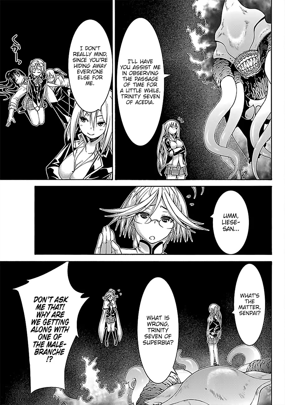 Trinity Seven: 7-Nin no Mahoutsukai Chapter 78 page 18 - Chapter 78: Trinity GIrls and Demon Clown