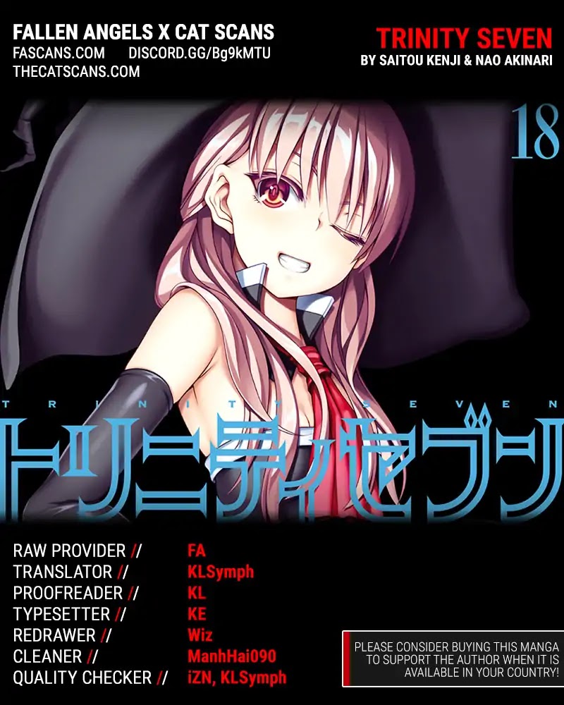 Trinity Seven: 7-Nin no Mahoutsukai Chapter 80 page 1 - Chapter 80: King's Body and King's Force