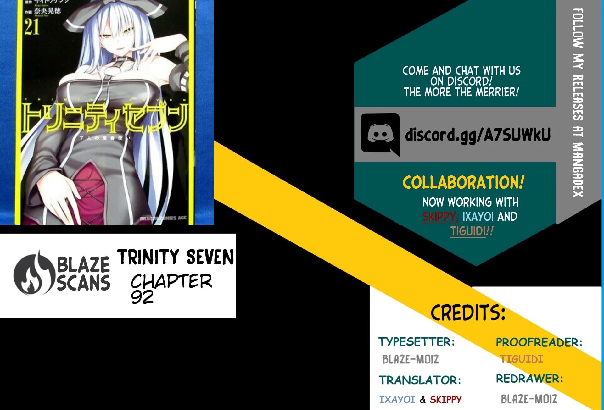 Trinity Seven: 7-Nin no Mahoutsukai Chapter 92 page 1 - Chapter 92: Demon Hunt & Mantra Searcher