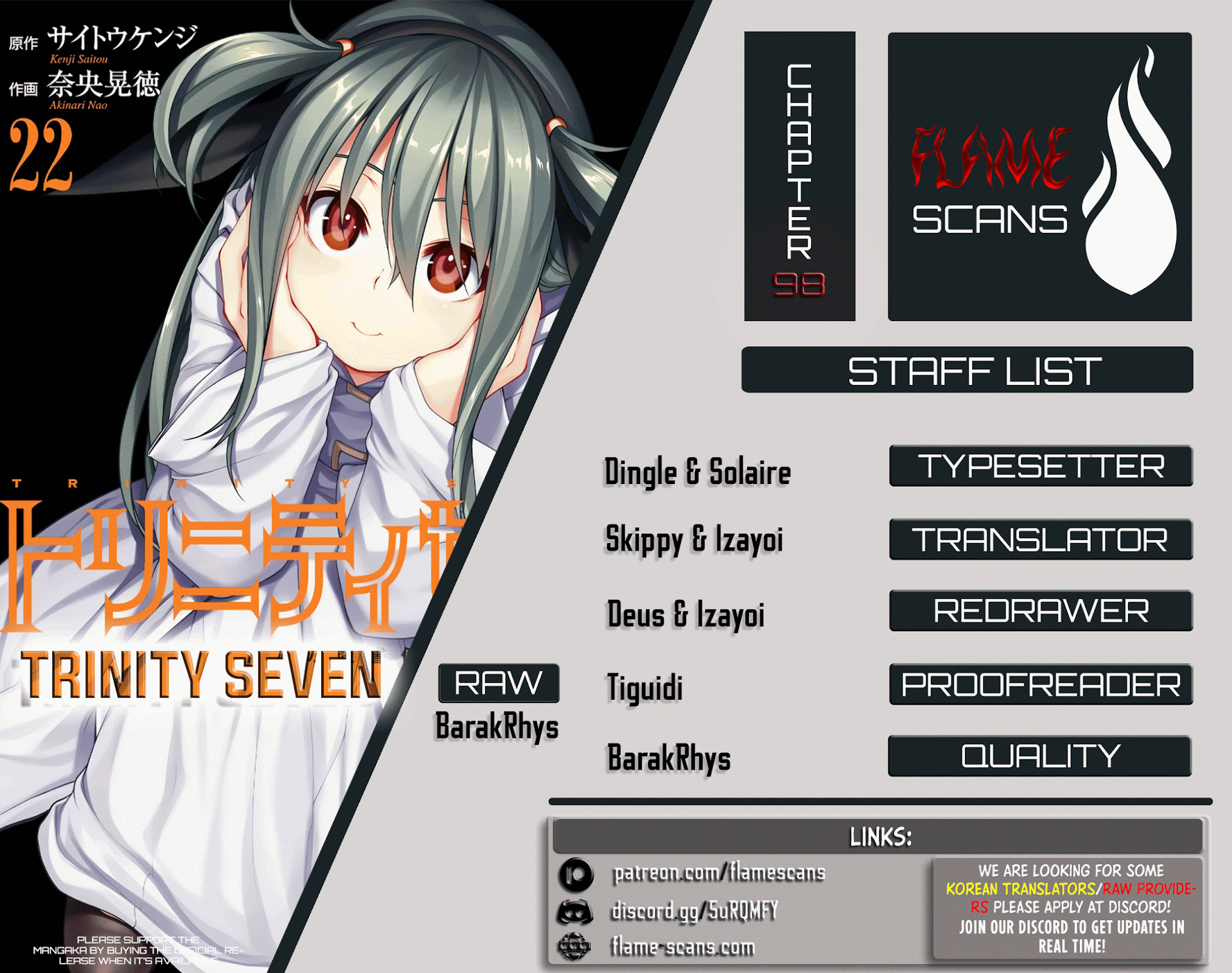 Trinity Seven: 7-Nin no Mahoutsukai Chapter 98 page 1 - Chapter 98: Heaven's Fallen king and 12 Demon Commanders