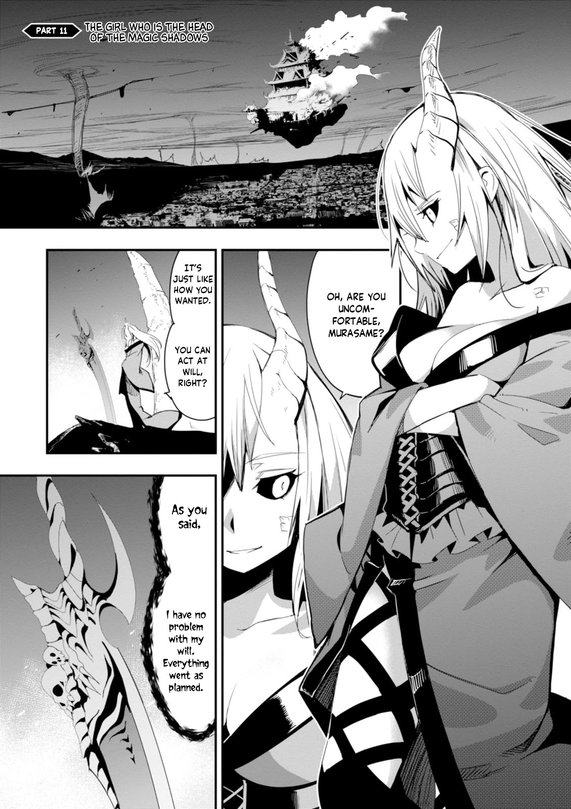 Trinity Seven - Levi Ninden Chapter 11 page 1 - Chapter 11: The Girl Who is the Head of the Magic Shadows