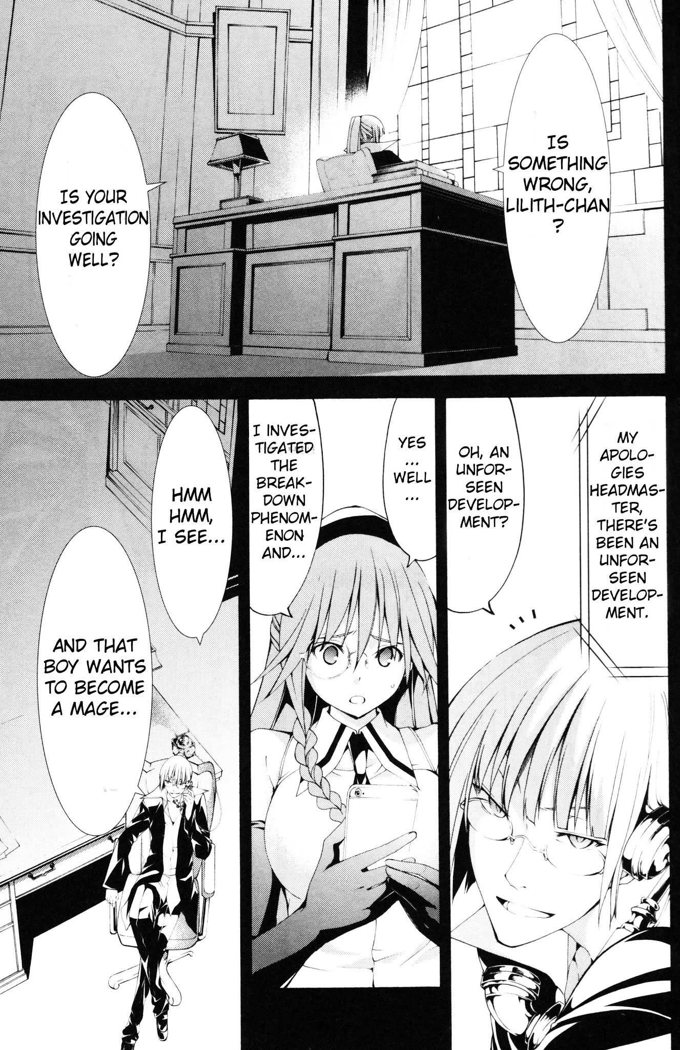 Trinity Seven Specials Chapter 1.0 page 11 - Vol.1 Chapter 0 : New Face and School Life