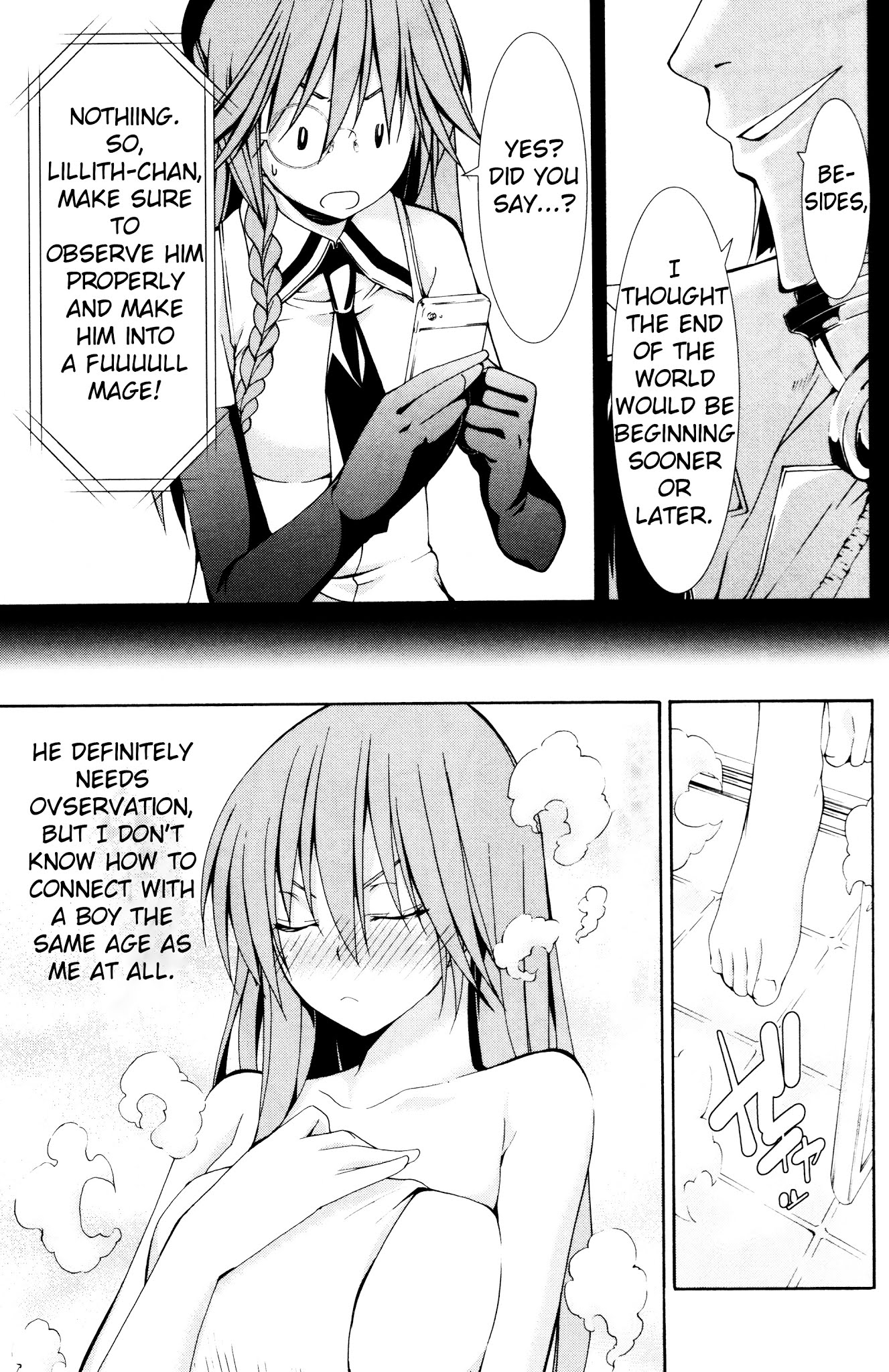 Trinity Seven Specials Chapter 1.0 page 13 - Vol.1 Chapter 0 : New Face and School Life