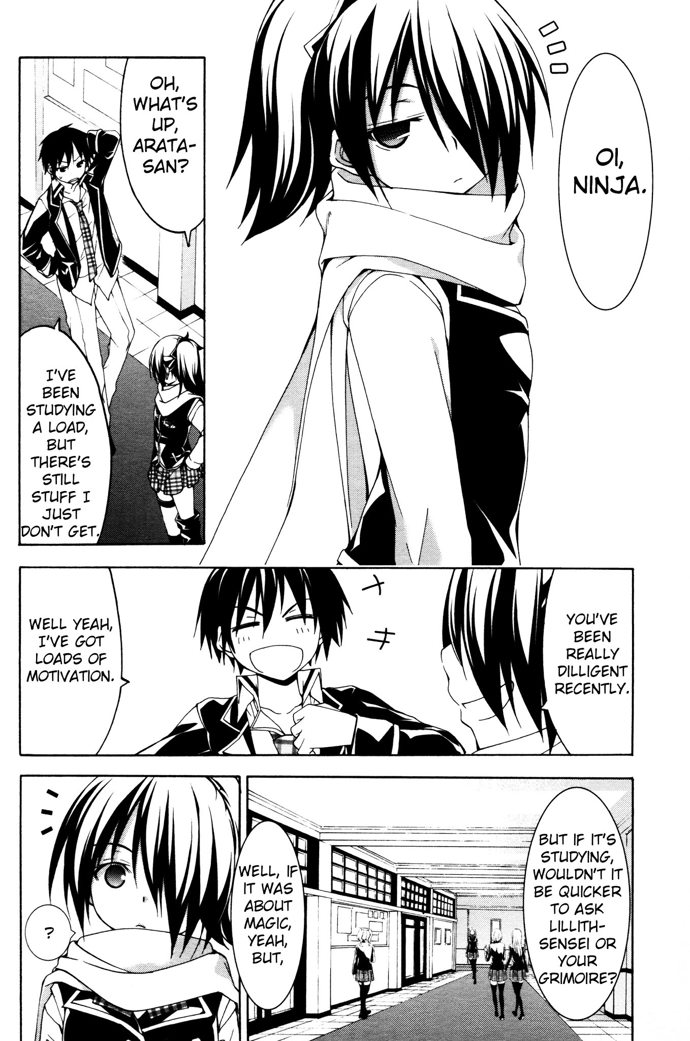 Trinity Seven Specials Chapter 4.0 page 4 - Vol.4 Chapter 0 : Shamanic Training and Shinobi Girl