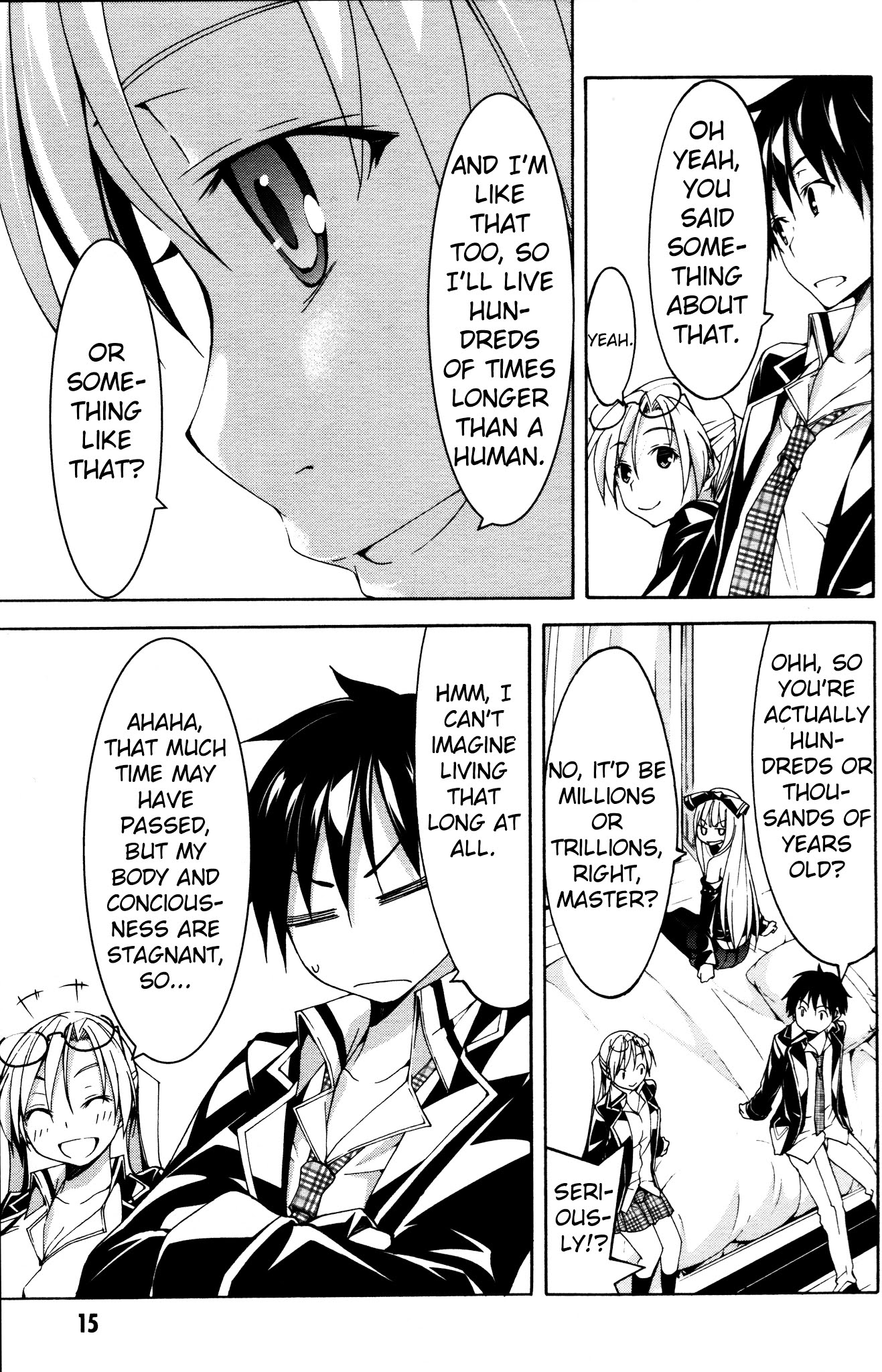 Trinity Seven Specials Chapter 6.0 page 17 - Vol.6 Chapter 0 : Night Rendezvous and Clock Sisters