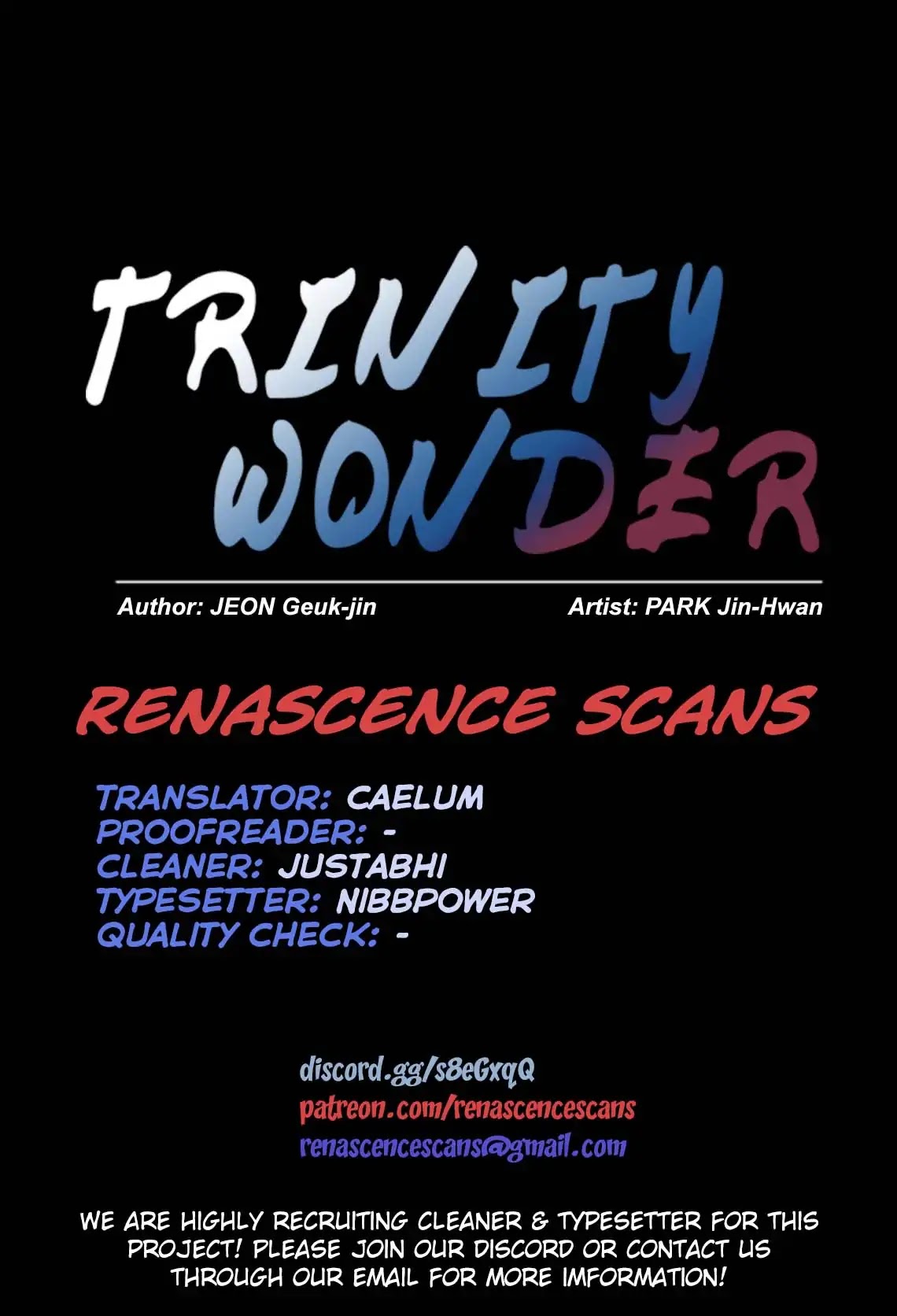 Trinity Wonder Chapter 100 page 1 - Chapter 100