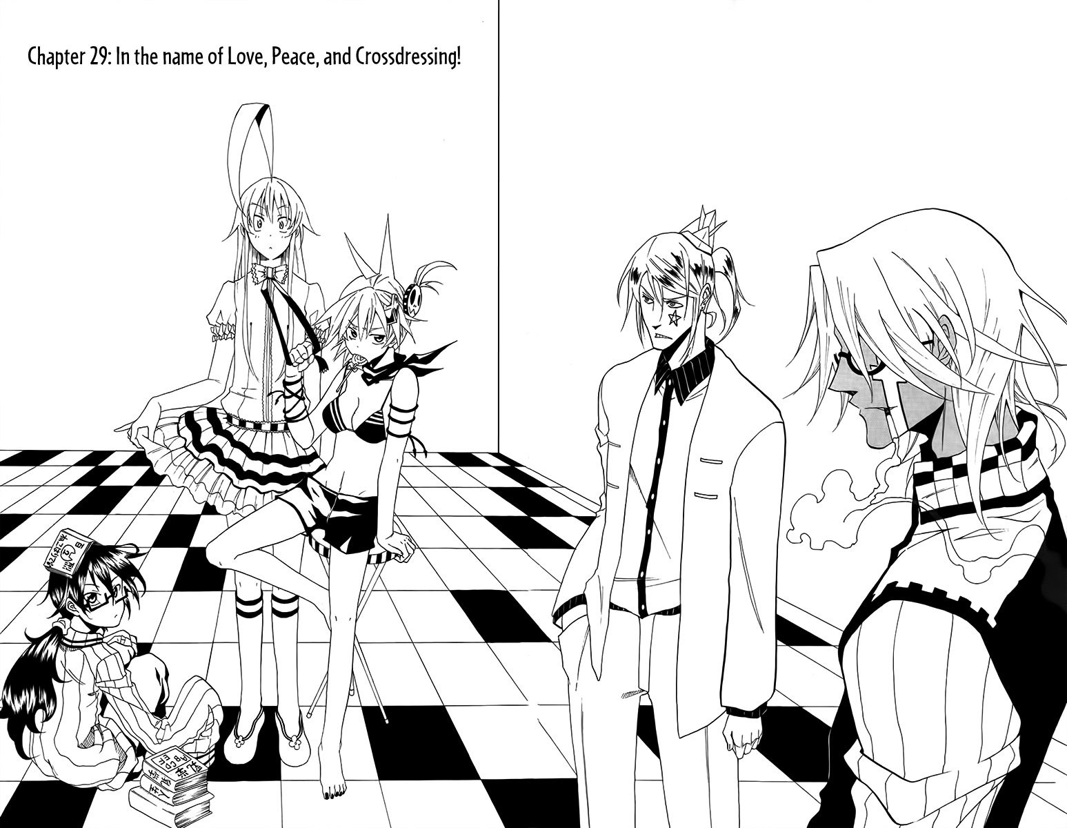 Tripeace Chapter 29 page 4 - Chapter 29: In the Name of Love, Peace, and Crossdressing!