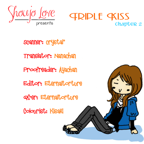 Triple Kiss Chapter 2.2 page 1 - Chapter 2 v2 : Story 2