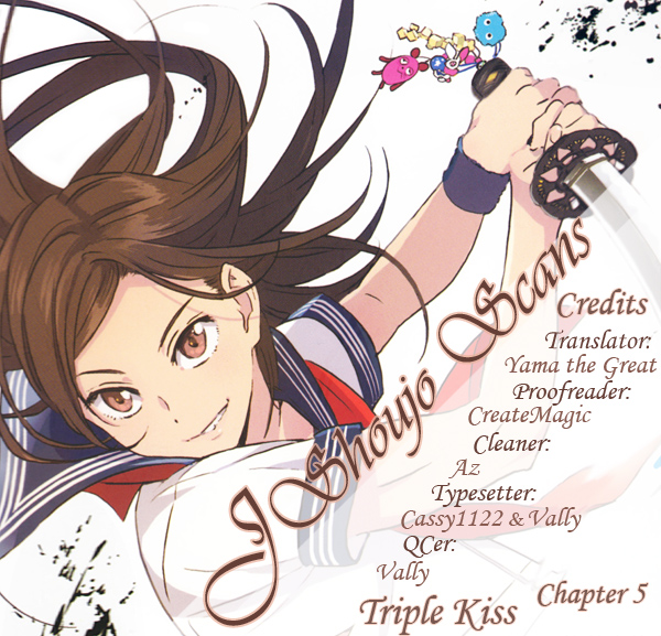 Triple Kiss Chapter 5.2 page 1 - Chapter 5 v2 : Story 5