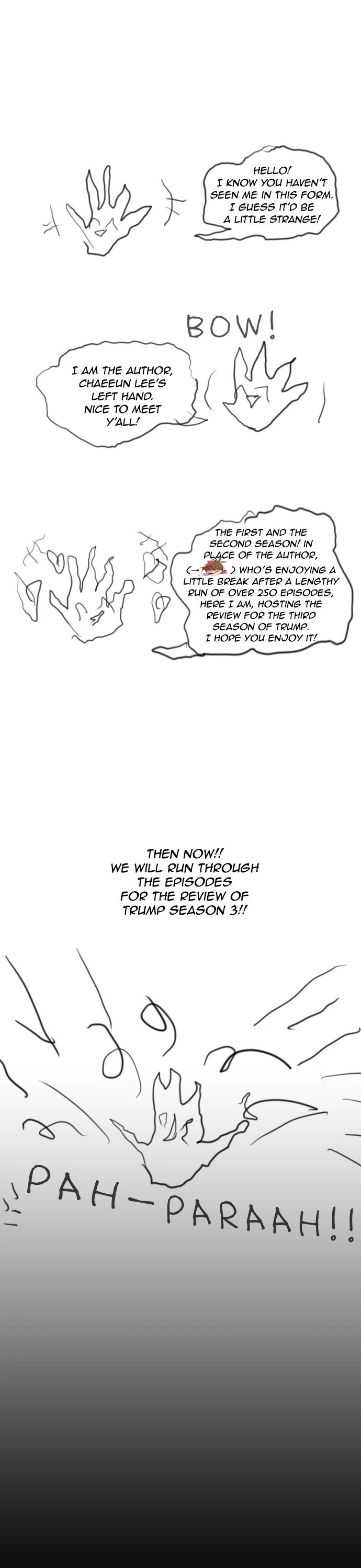 Trump Chapter 254 page 1 - Chapter 254: [Season3] Ep. 104 (Epilogue of Season 3)
