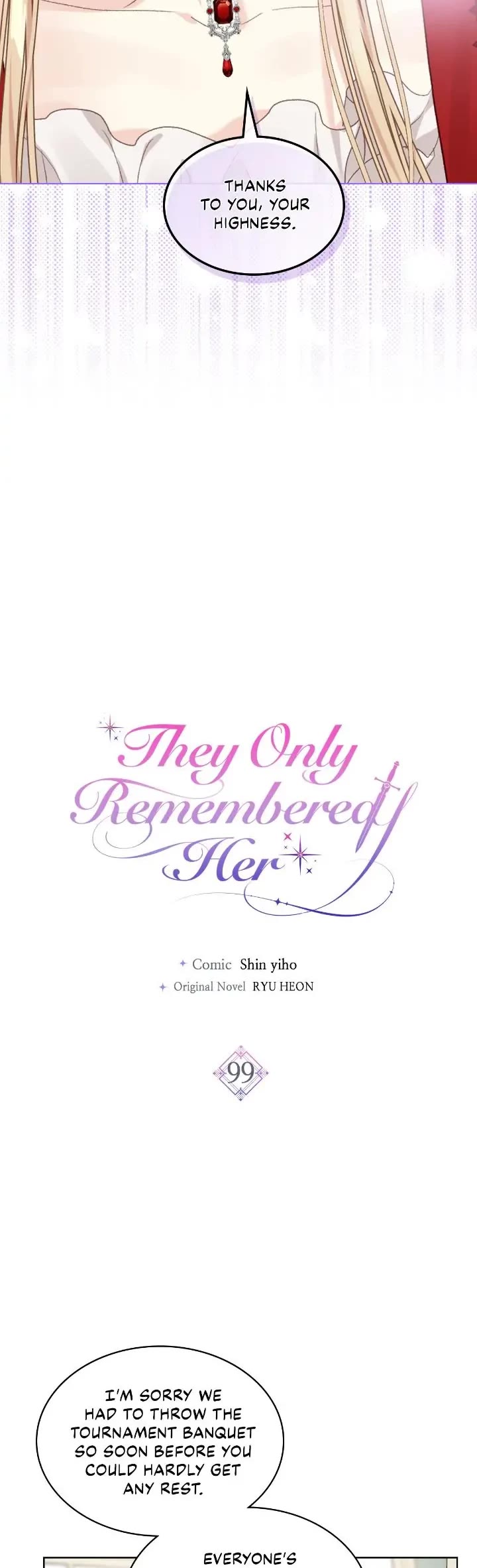 Truthfully, They Only Remembered Her Chapter 99 page 4 - Chapter 99
