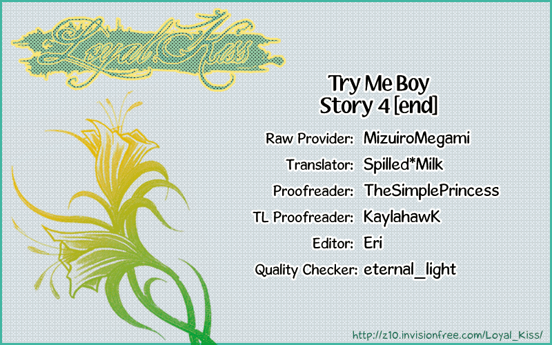 Try Me Boy! Chapter 4 page 1 - Chapter 4 : Sentimental Honey [End]