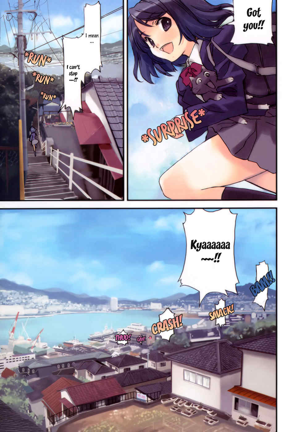 Tsubame - Hidamari Shoujo Kikou Chapter 3 page 8 - Chapter 3: Hill and Cat Aand Sea Breeze and. Nagasaki
