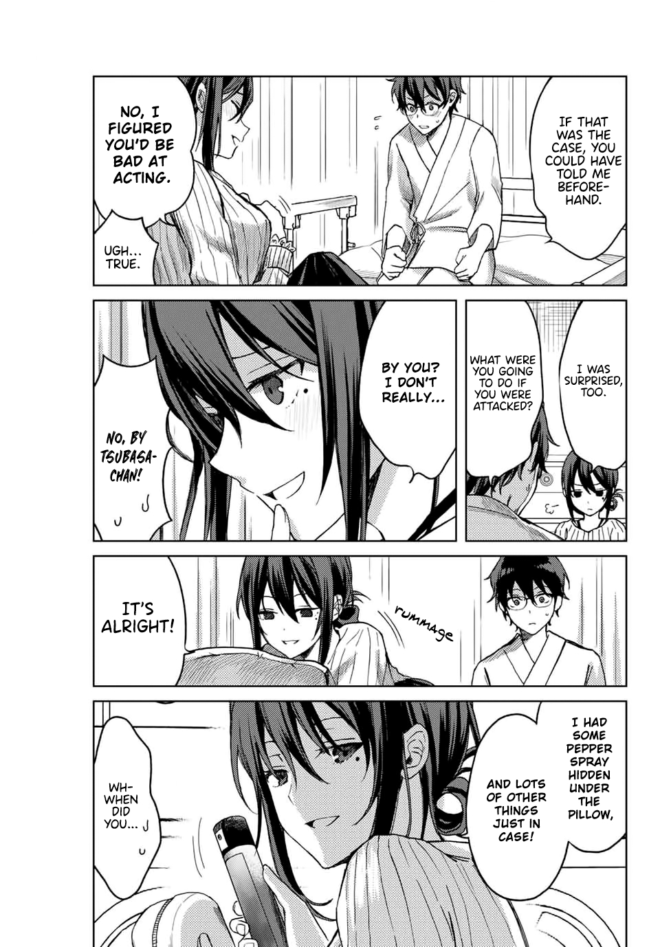 Tsubasa-chan, Kimi wa.  Macchingu shita Onna wa Satsujinki Chapter 14 page 9 - Chapter 14: In Bed