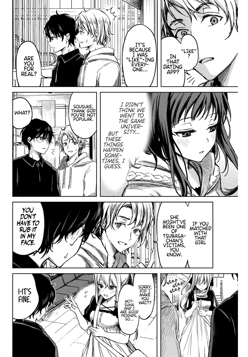 Tsubasa-chan, Kimi wa.  Macchingu shita Onna wa Satsujinki Chapter 5 page 14 - Chapter 5: Creeping Girl