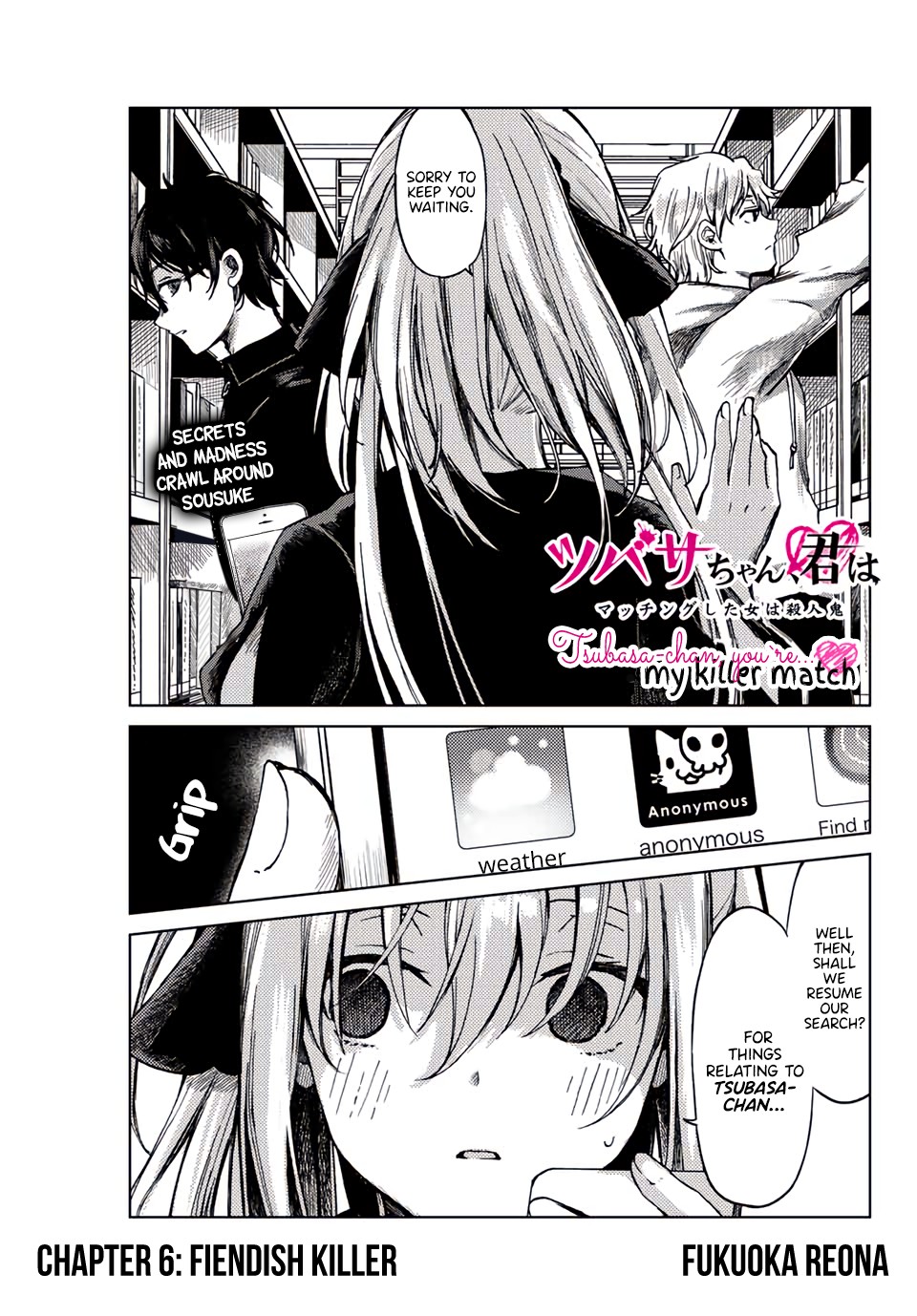 Tsubasa-chan, Kimi wa.  Macchingu shita Onna wa Satsujinki Chapter 6 page 1 - Chapter 6: Fiendish Killer