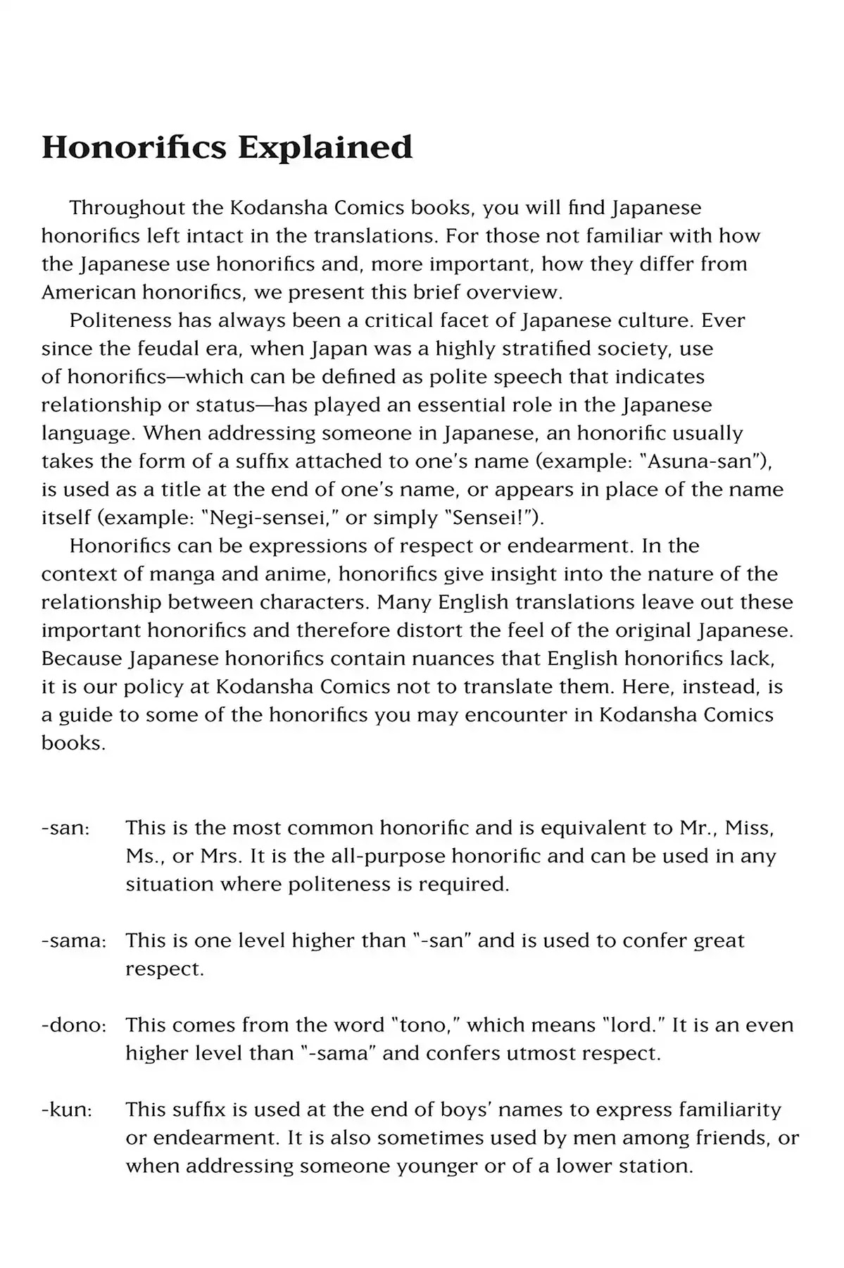Tsubasa: Reservoir Chronicle Chapter 116.8 page 4 - Vol.6 Honorifics Explained