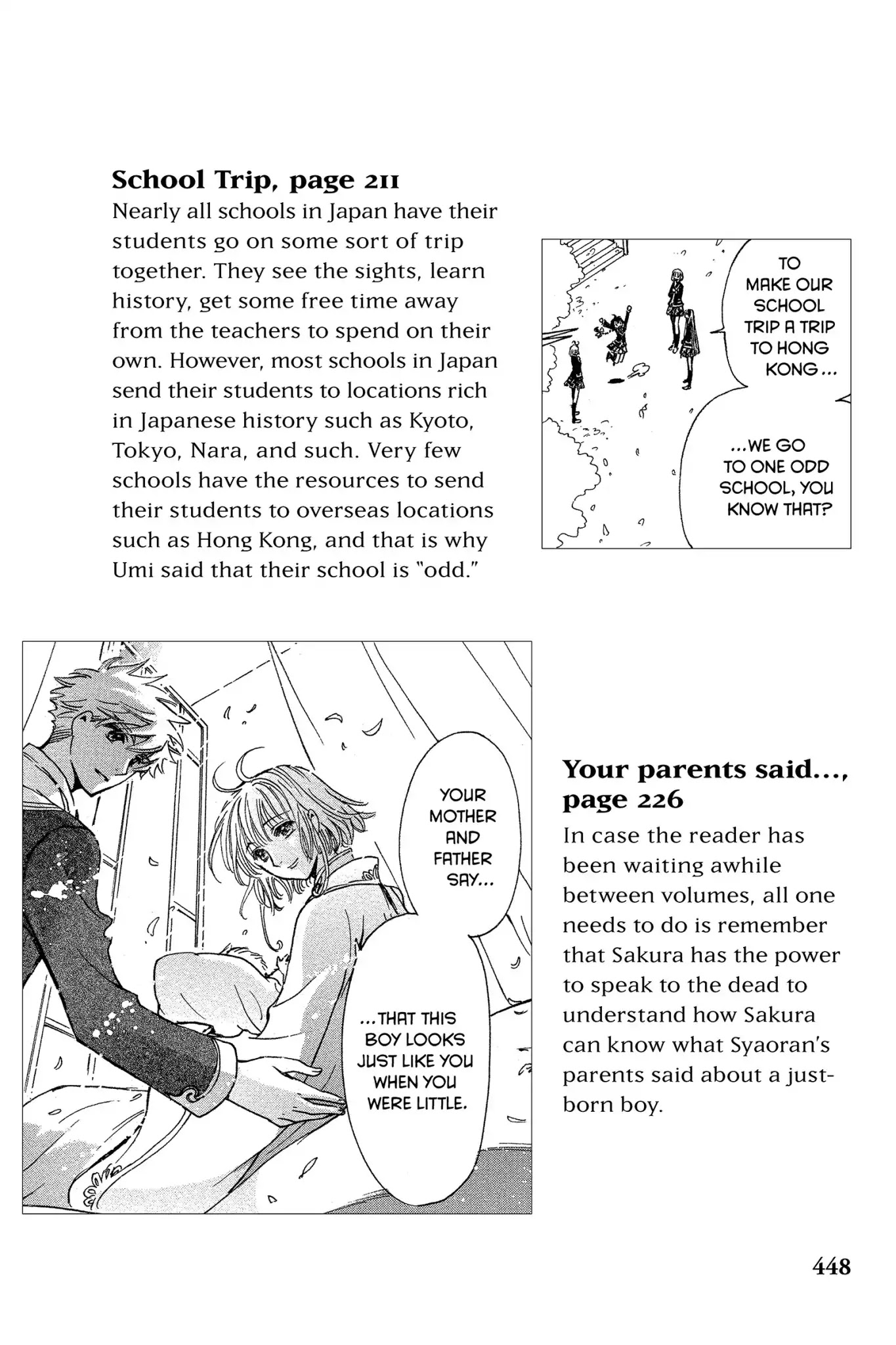 Tsubasa: Reservoir Chronicle Chapter 233.5 page 2 - Vol.10 Translation Notes [END]