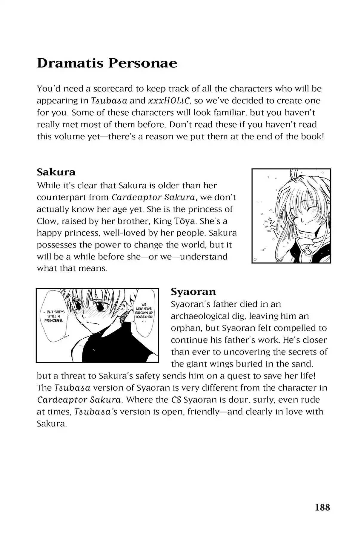 Tsubasa: Reservoir Chronicle Chapter 5.6 page 1 - Vol.1 Dramatis Personae