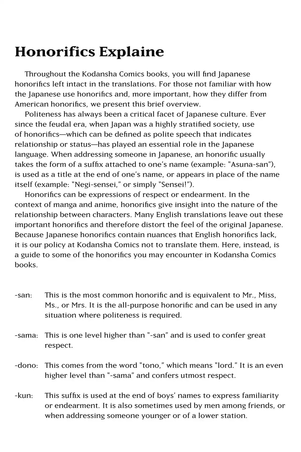 Tsubasa: Reservoir Chronicle Chapter 90.7 page 6 - Vol.5 Honorifics Explained