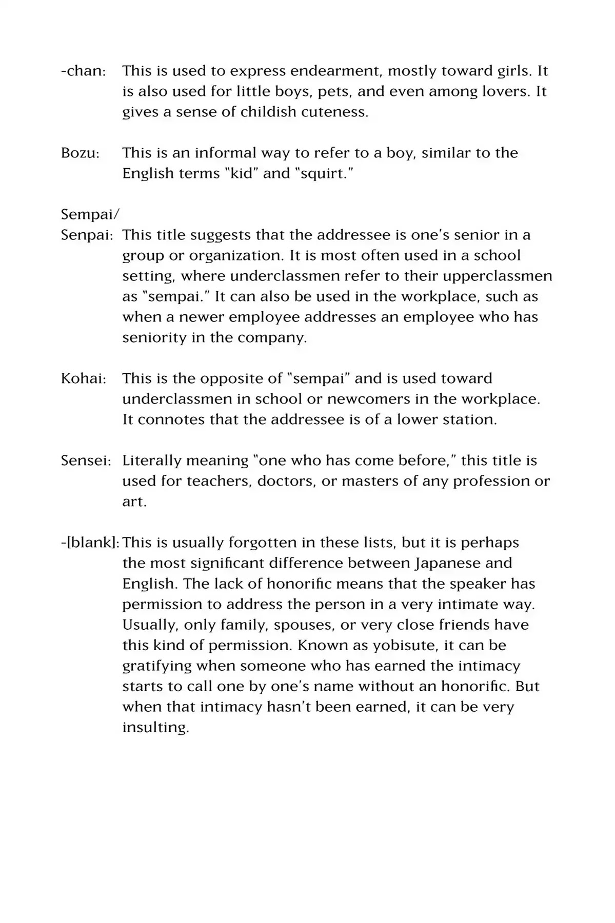 Tsubasa: Reservoir Chronicle Chapter 90.7 page 7 - Vol.5 Honorifics Explained