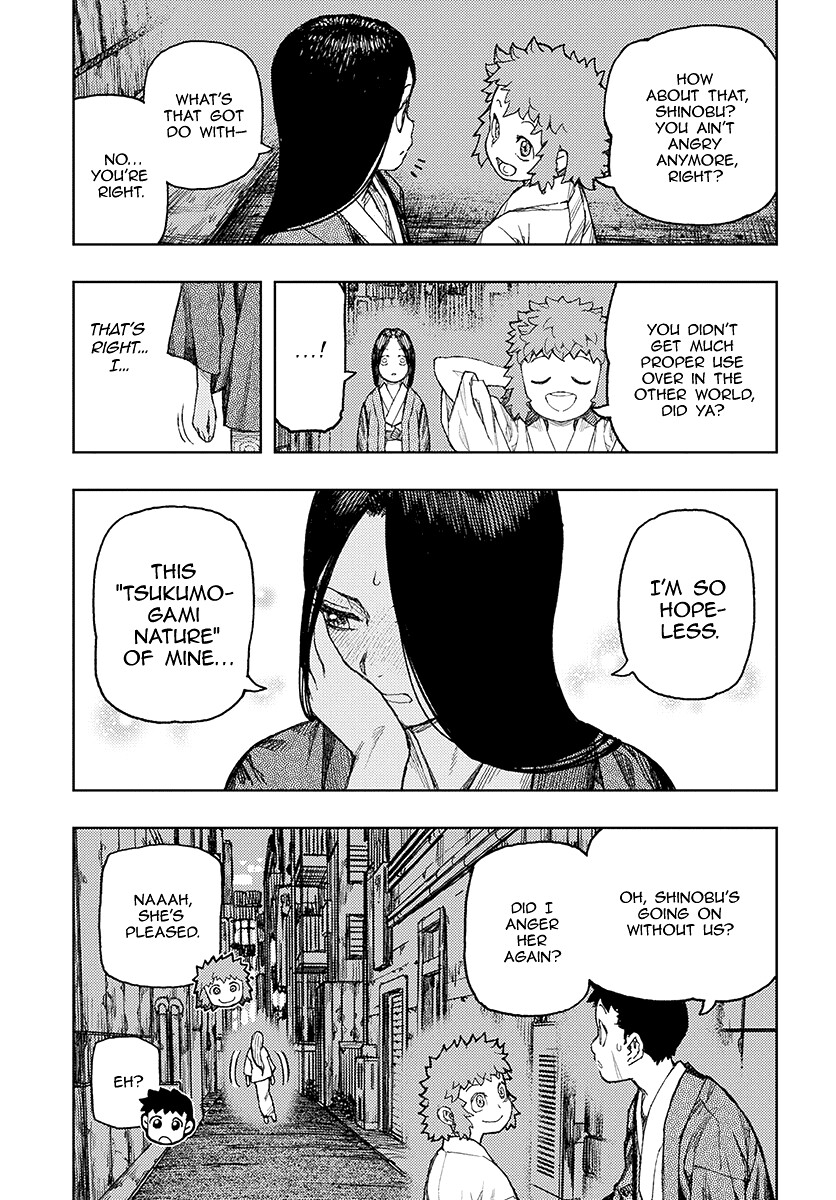 Tsugumomo Chapter 128 page 15 - Chapter 128: Moody Shinobu